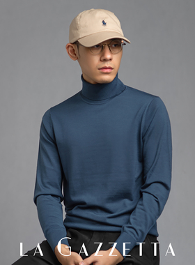 LA G四色轻奢羊毛衫高领100%纯羊毛保暖冬装羊绒衫针织衫打底衫