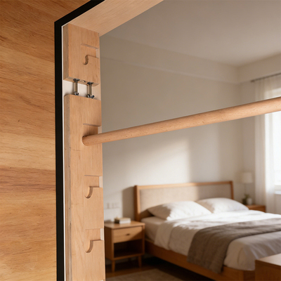 多功能门框健身架实木家用握力指力门框单杠实木训练引体向上锻炼