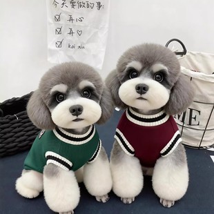 秋冬狗狗衣服猫咪衣服针织马甲校园英伦风小型小狗衣服泰迪衣服