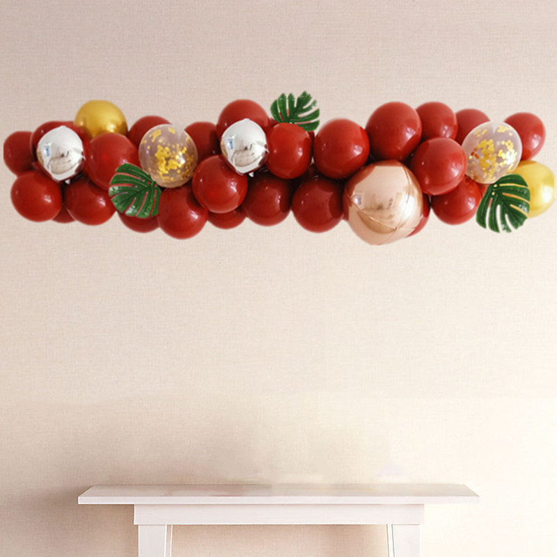 开业布置气球链周年庆活动装饰链条卡扣不规则拱门造型生日派对用