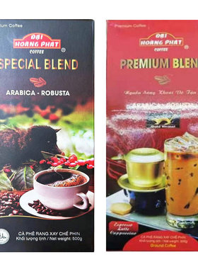 越南原装进口HOANG PHAT阿拉比卡罗布斯塔滴漏猫屎咖啡粉提神手冲