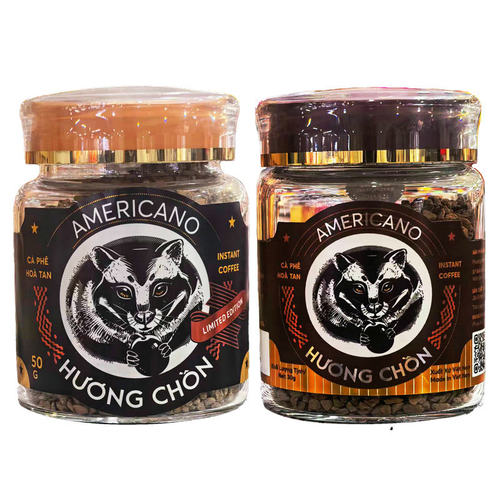 HUONGCHON冻干猫屎速溶黑咖啡粉