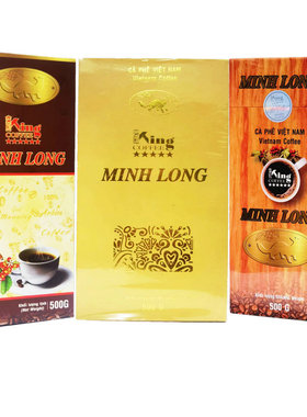 越南原装MINH LONG滴漏巧克力味摩卡纯黑咖啡粉提神手冲办公防困