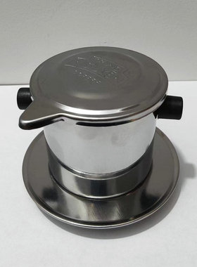 越南TRUNG NGUYEN中原不锈钢按压式免滤网滴漏咖啡冲饮双滤咖啡壶