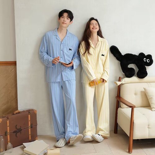 抗菌新疆棉可外穿情侣家居服套装
