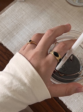 复古戒指钛铜时尚法式女
