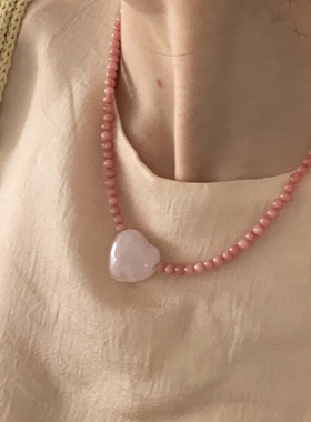 时尚桃心设计师小众手串女亚克力