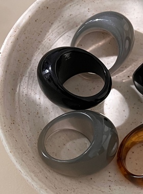 时尚戒指树脂时尚INS风情侣