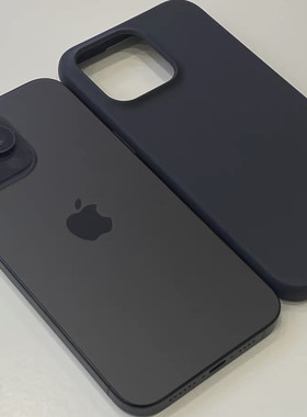 冷淡风复古纯色苹果16手机壳17Air新款黑色潮牌女款ins无印良pi同款欧美风简约个性夏天iphone14promax保护套