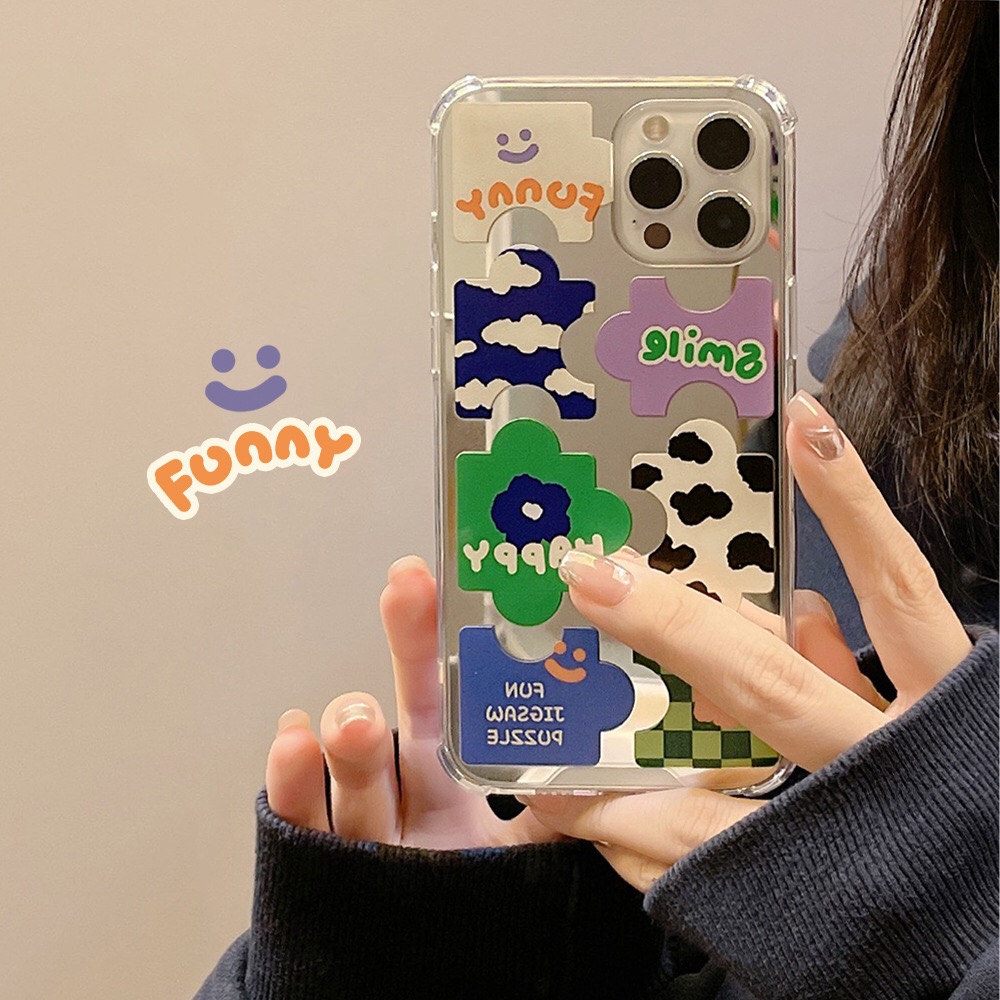 苹果镜面搞怪拼图潮流