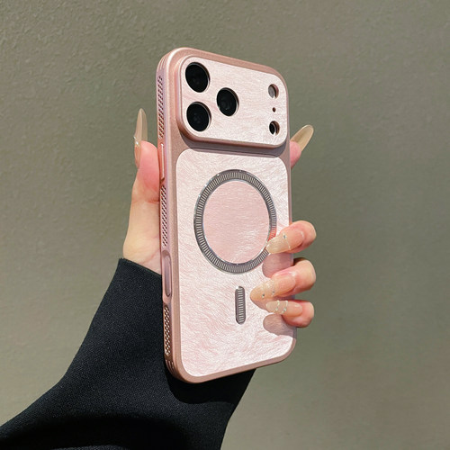 新品17罗丝绒适用苹果17promax手机壳磁吸充电iPhone16promax散热边框15pro磨砂丝绒12简约16pro防摔14保护套