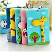 2个装 创意公交卡套可爱卡通证件套女学生饭卡门禁卡保护套