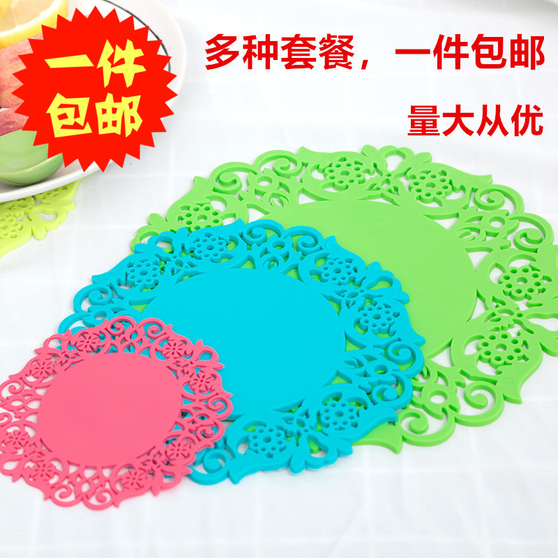 家用pvc防水杯垫简约火锅可爱菜