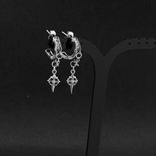 Y2K Titanium Steel Cross Dark Punk Ins Earrings