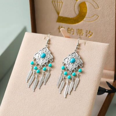 High sense versaile earrings women's rero amosphere lierary