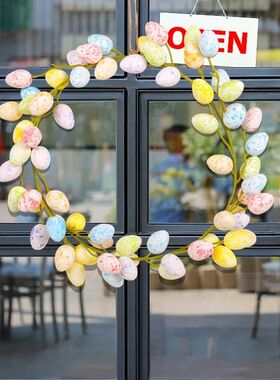 36cm Easer Egg Garland Creaive Easer Door Wreah Decoraions S