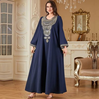 Embroidered s for Women  Dress Dubai Kaftan   Gulf Jalabiya