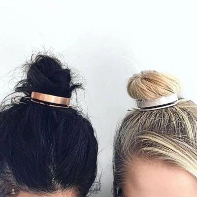 Hair s Feather Bun Cuff Leaf HairPin Set Women Unique Weddin