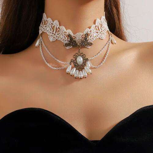New European American Fashion Necklace Women Multi-Layer Lac