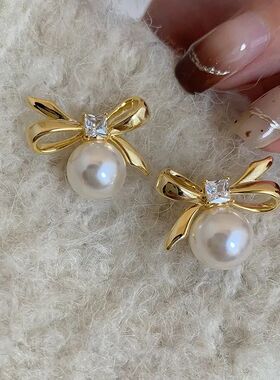 2024 Swee Blue Opal Bowkno Earrings For Women Exquisie Fashi