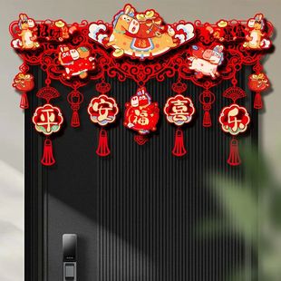 Felt New Year Door Decoration Traditional Hanging Fu Charact