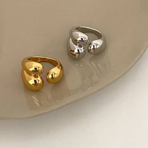 Gold Silver Plaed Saemen Thick Dome Ring for Men Women Smooh