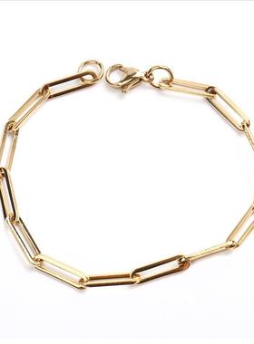 1PC 4mm New 304 Stainless Steel Link Cable Chain Bracelets F