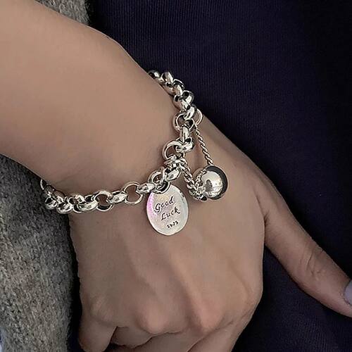 Punk Hip Hop Tag Coin Bracelet Bohemian Retro Thai Original