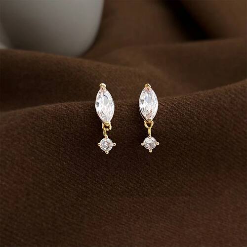 New Korean Style Small Simple Drop Ear Studs Elegant Fashion