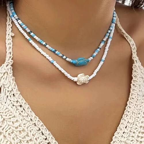 Summer Beach Kpop Starfish Turtle Choker Y2K Jewelry Wed Acc