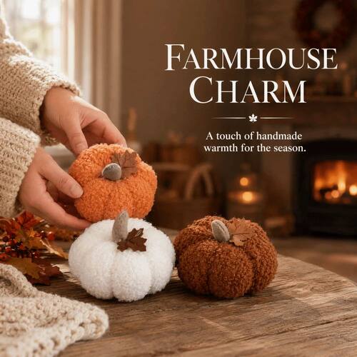 Party Supplies Mini Pumpkin Ornament Tabletop Centerpiece Pu
