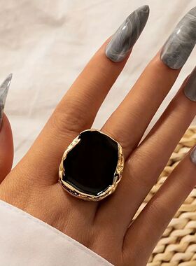 Exaggeraed Personaliy Dome Ring Silver Plaed Jewelry For Wom