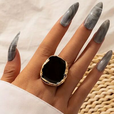 Exaggeraed Personaliy Dome Ring Silver Plaed Jewelry For Wom