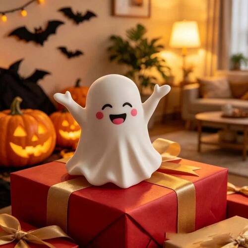 PVC Cute Ghost Figurine Mini Size Light Weight Mini Desk Orn