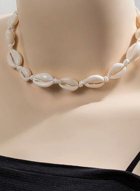 Classic Fashion Shell Beaded Necklace Women's Simple Persona
