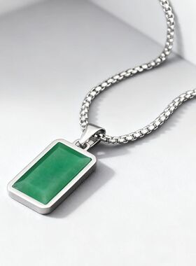 Classic Stainless Steel Dogtags Pendant Necklaces For Women