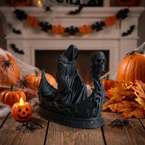 Gothic Style Grim Reaper Statue Resin Lightweight Ferryman S
