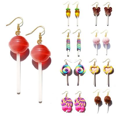 Earring For Women Resin Lollipop Drop Earrings Children Jewe