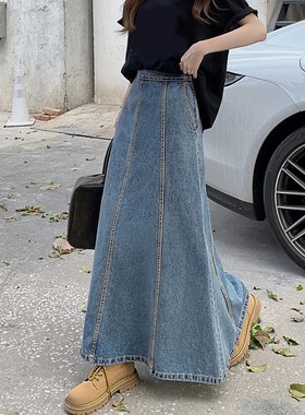 Vintage All Match Ladies Casual Dress Solid Color Loose Stra