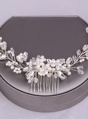 Wedding Hair Comb Pearl Hair Pins and Clips for Women Bride