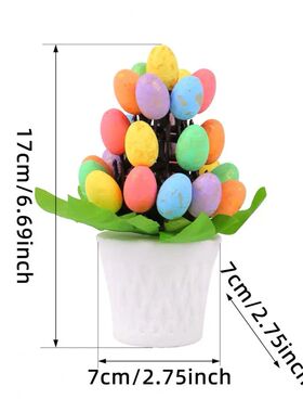 17*7cm Easer Egg Ornamen Bonsai e Arificial Eggs Plans Desko