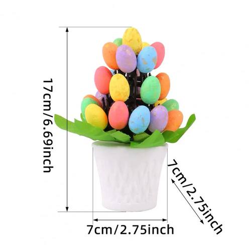 17*7cm Easer Egg Ornamen Bonsai e Arificial Eggs Plans Desko