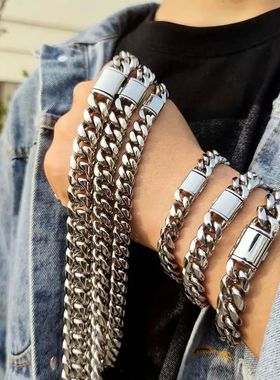 8/10/12/14MM Hip Hop Free Customizable Logo Homme Stainless