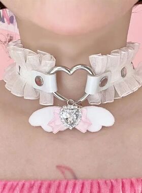 Punk Sof girl Love Choker Neck srap Pure Maid Sex appeal Pen