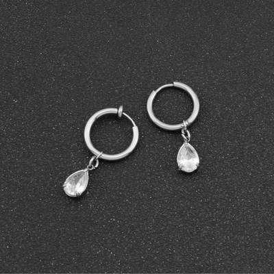 Water drop zircon light luxury new personalized earrings