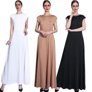 Women Lady Long Maxi Dress Sleeveless Underdress Slim Arabic