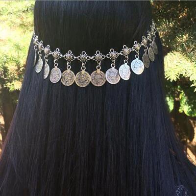 Bohemian Gypsy Style Coins Tassel Head Chain Headpieces Head