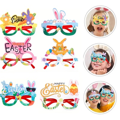 1/6PCS Easer Eyeglasses Frame Se Decoraion Holiday Pary Toy