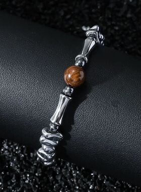 Fashionable Simple Stone Splicing Bracelet Cold INS Style Br