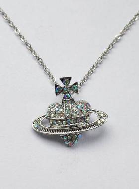 Classic cross heart annulus AAAA+ AB gorgeous rhinestone nec